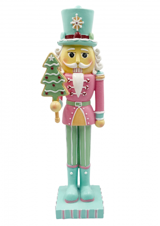 FIGURINE SPARGATORUL DE NUCI - Spargatorul de Nuci CANDYLAND, Roz Verde menta, 36cm