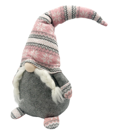 Spiriduș decorativ cu codite si căciulă tricotata PUDDING [1]