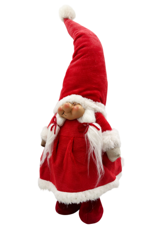 MAGIE DE CRACIUN - Spiriduș decorativ cu codite si rochita rosie BETTY