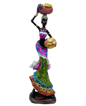 CASA & DECOR - Figurină decorativă africană ABARA – decor exotic elegant