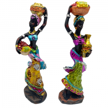 Figurine & Statuete - Set 2 Statuete africane BOMA, 15cm