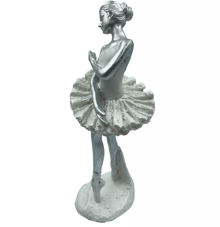 Statueta balerina CLARA, Alb, 21cm [1]
