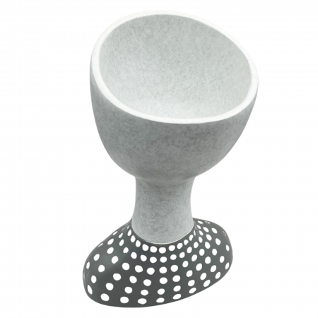 Statueta cu vas pentru flori LISBETH, Gri, 14x21cm [5]
