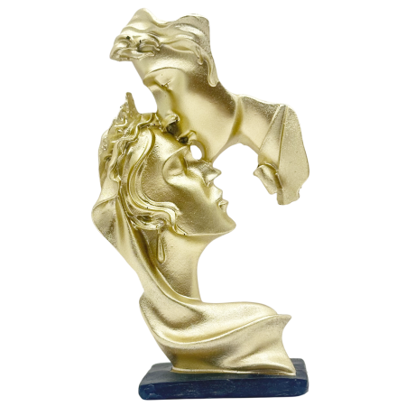 Statueta aurie - cuplu indragostiti AMOUR – decor elegant modern [1]