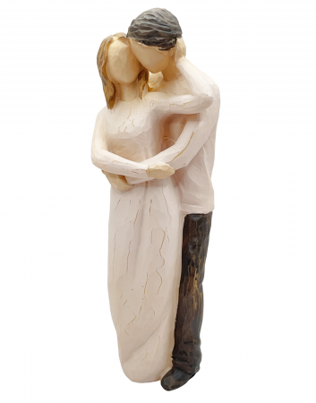 Statueta cuplu indragostiti CARESS, 22cm