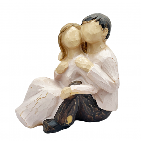 Figurine & Statuete - Statueta cuplu indragostiti TENDERNESS, 10x9.5cm