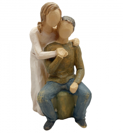 Figurine & Statuete - Statueta cuplu QUIETLY, 11x17cm