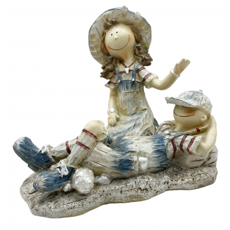 De Vara - Statueta Cuplu POPEYE & OLIVE, 16cm