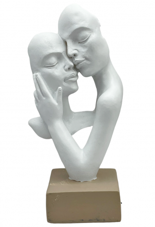 Figurine & Statuete - Statueta Cuplu SILENZIO, Alb