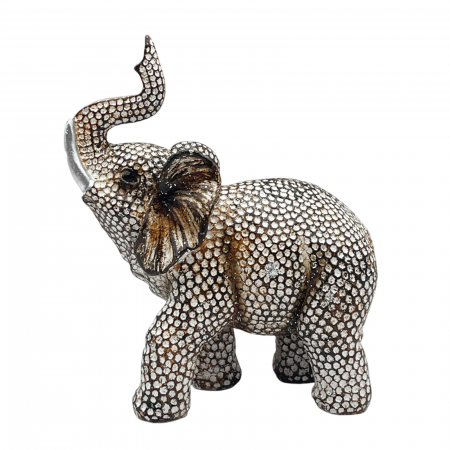 Elefant decorativ SPARKLE, Bej, 13x14cm [2]