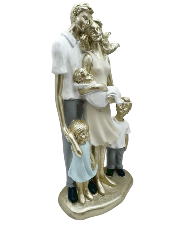 Statueta Familie cu 3 copii HAPPINESS [1]
