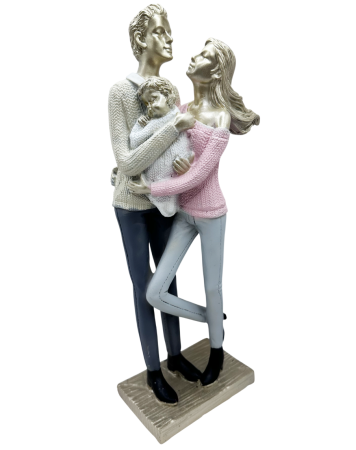 Statueta Familie cu copil HAPPINESS [1]