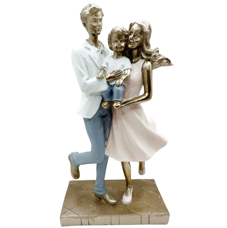 Statuete - Figurină Familie cu copil TREASURE