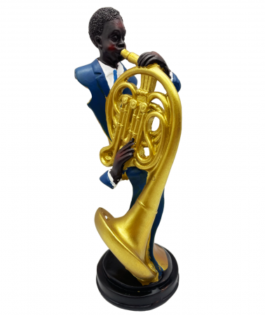 Figurine & Statuete - Statueta Instrumentist cu Corn Francez SAMUEL, 20cm
