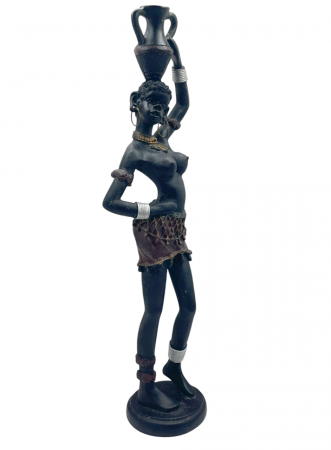 Statueta Negresa cu amfora pe cap DAYO, 34cm [1]