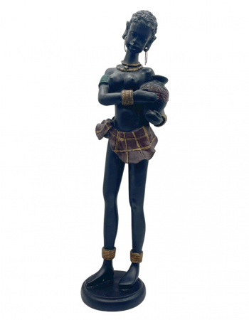 Figurine & Statuete - Statueta Negresa cu amfora ZURI, 30cm