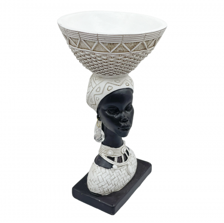 Statueta Negresa cu Cos pe cap MALAIKA, 12x22cm [1]