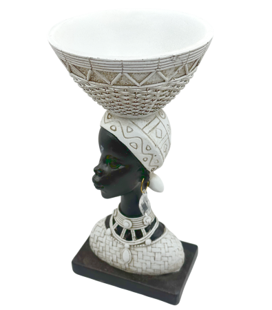 Statueta Negresa cu Cos pe cap MALAIKA, 12x22cm [1]