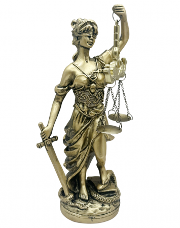 Figurine & Statuete - Statueta Zeita Justitiei THEMIS, Auriu, 31cm