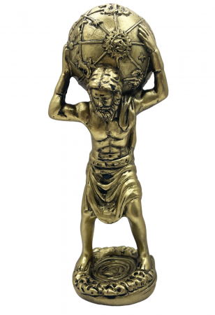 Figurine & Statuete - Statueta ZEUL ATLAS, Auriu, 19cm