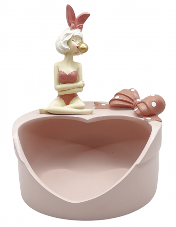 Figurine & Statuete - Cos pentru bijuterii sau bomboane, CAMILLE, Roz