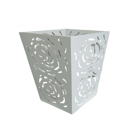 Fructiere & Cosuri Decorative - Cos decorativ TERRY, Alb, 24x28cm