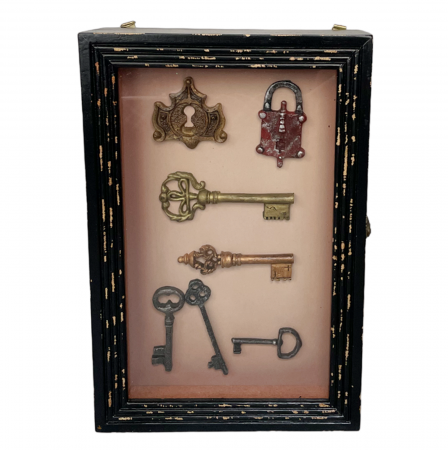 Obiecte Decorative - Cutie pentru chei CLARK, Maro inchis, 20x30cm