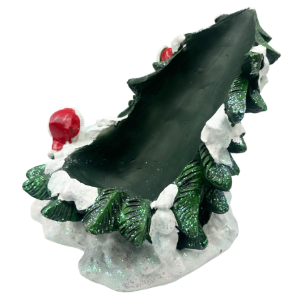 Suport pentru Sticlă de Vin – Moș Crăciun cu Copil și Brăduț | Prăvălia cu Surprize [2]