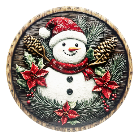 SERVIRE & DECORARE MASA CRACIUN - Suport Vase Fierbinți – Model Om De Zapada SNOWY