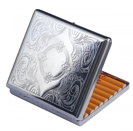 Tabachera metal Slim COLIN, Argintiu [2]