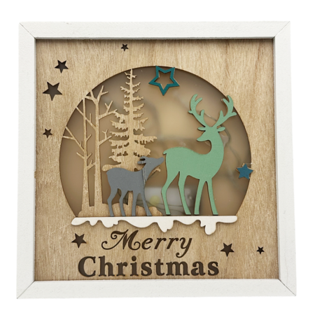 Tablou Decorativ cu LED MERRY CHRISTMAS [1]