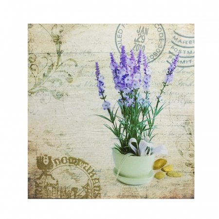 Obiecte Decorative - Tablou cu lavanda PROVENCE, 40x40cm