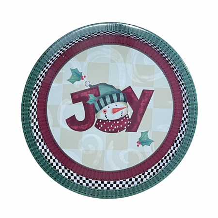 SERVIRE & DECORARE MASA CRACIUN - Tava Craciun Joy 32cm, Metal