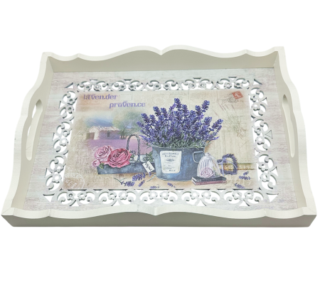 Tava din lemn cu manere PROVENCE - 36x27 cm [1]
