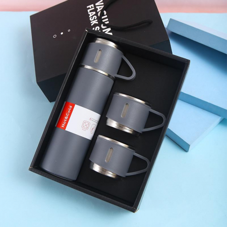 Set Termos inox cu 3 cesti TRAVEL, 500ml [1]