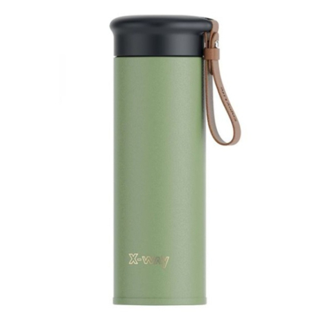 Termosuri - Termos din Inox THERMAL 450 ml cu Infuzor pentru Ceai și Curea de Transport