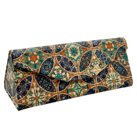 Portofele Dama - Toc pentru Ochelari AZULEJO - Etui pliabil din Pluta