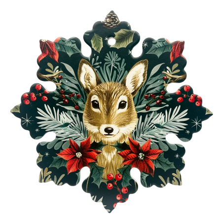 SERVIRE & DECORARE MASA CRACIUN - Suport Vase Fierbinți Crăciun – Model Ren | Prăvălia cu Surprize