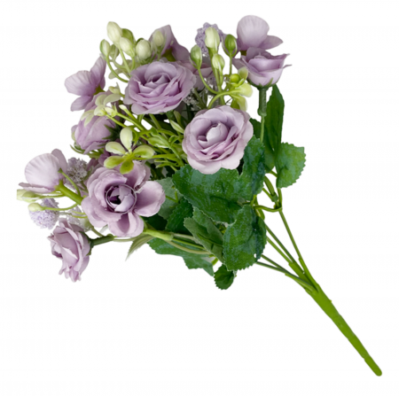 Trandafiri mov deschis artificiali LESLIE, 30cm [2]