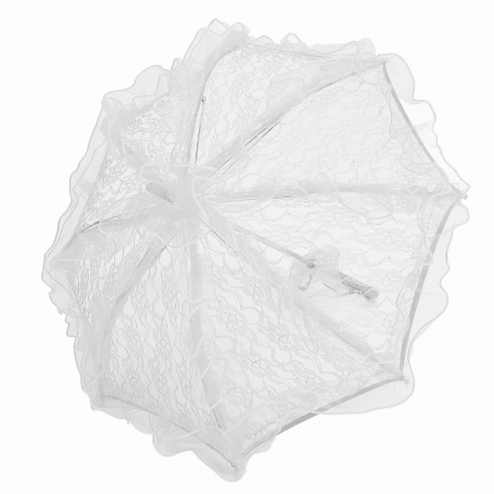 Umbrela din dantela BRIDE, Alb [2]