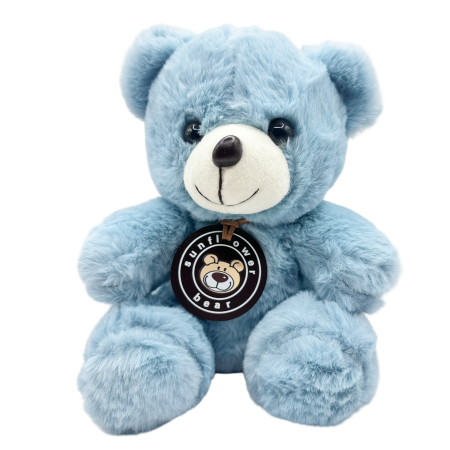 Jucarii De Plus - Ursulet de plus albastru SUNFLOWER cu medalion