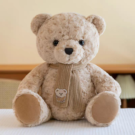 Ursulet de plus bej cu fular TEDDY [1]