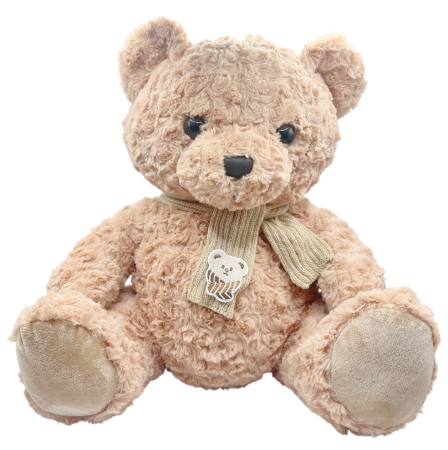 Ursulet de plus bej cu fular TEDDY [2]