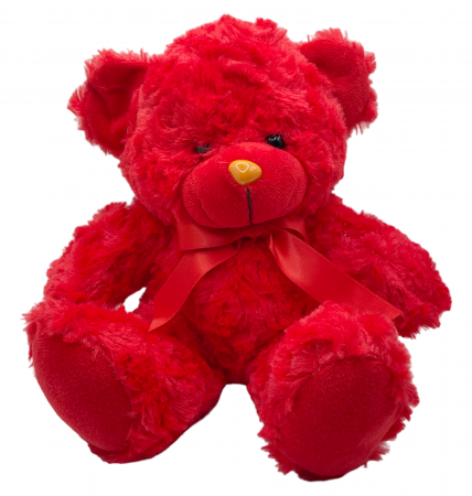 Jucarii De Plus & Pusculite - Ursulet de plus TEDDY, Rosu, 20cm