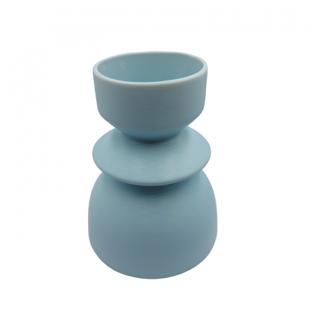 Vaza ceramica BUBBLE, Albastru, 16cm