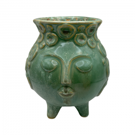Vaza ceramica LILLIAN, Turcoaz, 15x12cm [2]
