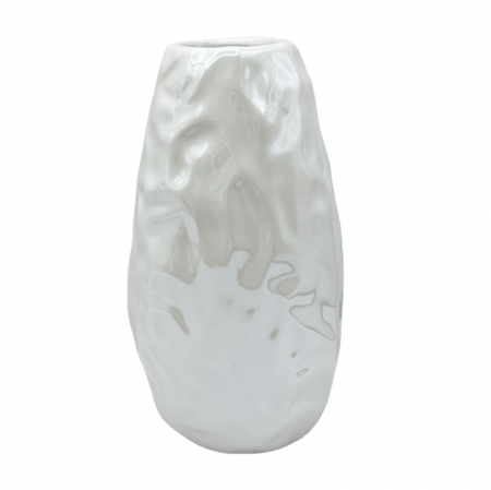 Vaze & Vase Decorative - Vaza ceramica ASHLEY, Alb, 13cm