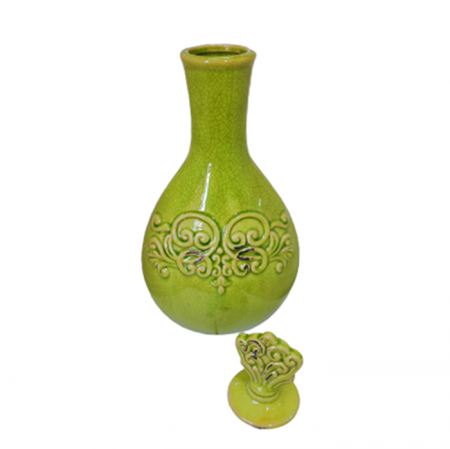 Vaza ceramica GIULIA, Verde, 35cm [3]