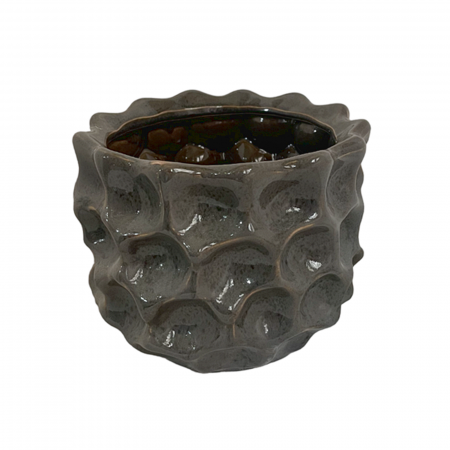 Vaza ceramica AXEL, Gri, 15x12cm [2]