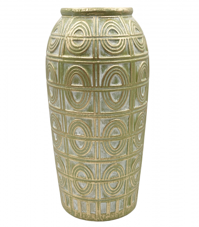 Vaza ceramica BONITA cu capac, Bleu Auriu, 31cm [1]
